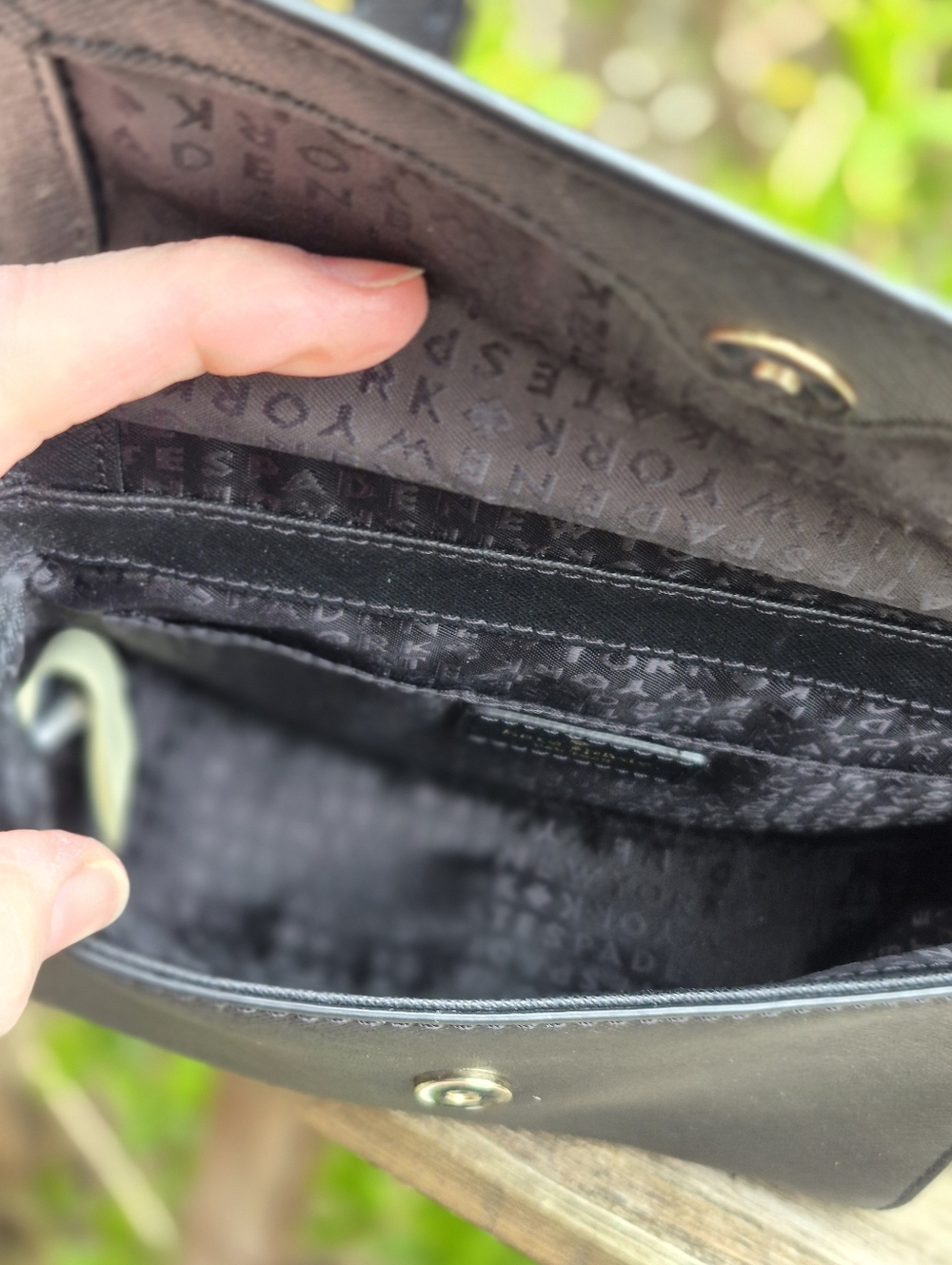 Kate Spade Laurel Way Mini Alisanne Black Leather Crossbody Bag / Purse - Picture 13 of 16
